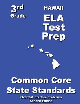 Paperback Hawaii 3rd Grade ELA Test Prep Book