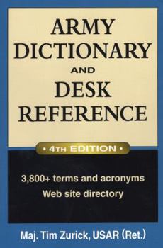 Paperback Army Dictionary and Desk Reference Book