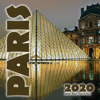 Paperback Paris 2020 Mini Wall Calendar Book