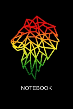Notebook: Rasta Lion Geometric Jamaican Journal/Notebook Blank Lined Ruled 6x9 120 Pages