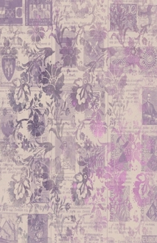 Paperback Dot Grid Journal Notebook: Purple Lavender Ephemera - Bullet Planner Book - Dotted Grid - 5.5 X 8.5" 120 Pg - DIY Weekly Spread - Organizer - Hab Book