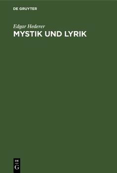 Hardcover Mystik Und Lyrik [German] Book