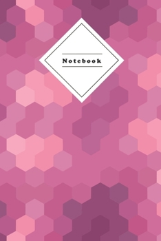 Paperback Notebook: Composition Notebook 6X9" 120 Pages Dot Grid Graph - Purple Pink Coverdesign Book