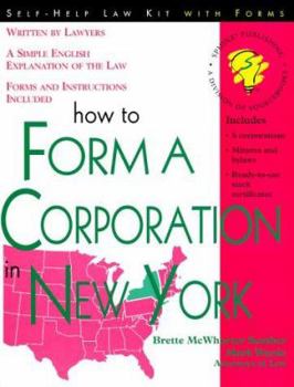 Paperback How to Form a Corporation in New York: With Forms Book