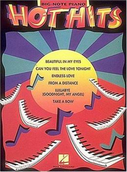 Paperback Hot Hits for Big Note Piano Book