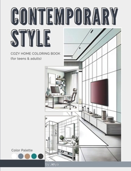 Contemporary Style Cozy Home Coloring Book