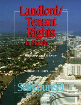 Paperback Landlord/Tenant Rights in Florida: What You Need to Know (Self-Counsel Legal Series) Book