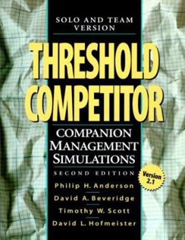 Paperback Threshold Competitor: Solo & Team Version Companion Management Simulations [With *] Book