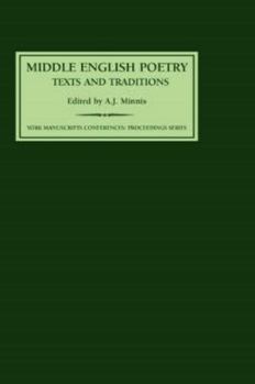 Hardcover Middle English Poetry: Texts and Traditions Book