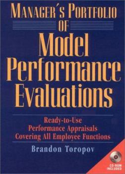 Hardcover Manager's Portfolio of Model Performance Evaluations [With Book with CDROM] Book