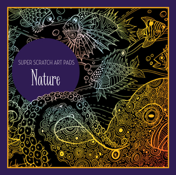 Paperback Super Scratch Art Pads: Nature Book