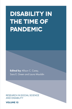 Hardcover Disability in the Time of Pandemic Book