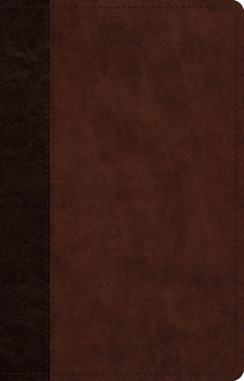 Imitation Leather ESV Large Print Thinline Reference Bible (Trutone, Brown/Walnut, Timeless Design) Book