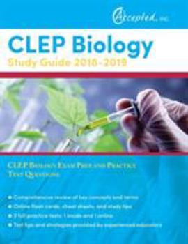 Paperback CLEP Biology Study Guide 2018-2019: CLEP Biology Exam Prep and Practice Test Questions Book