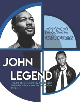 John Legend 2022 Calendar: 18-month Mini Calendar 2022 in 8.5 x 11 inches with large grid for planners!
