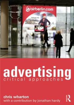 Paperback Advertising: Critical Approaches Book