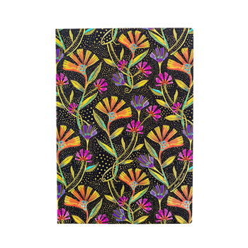 Misc. Wild Flowers MIDI Dot Grid Softcover Journal, 176pg, 120gsm, Laurel Burch Collection by Paperblanks (Playful Creations) Book