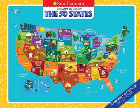 Paperback Jigsaw Journey Smithsonian: The 50 States [With Puzzle] Book