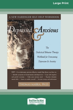 Paperback Depressed & Anxious [Standard Large Print 16 Pt Edition] Book