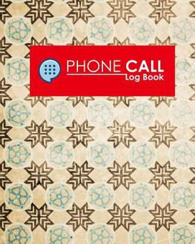 Paperback Phone Call Log Book