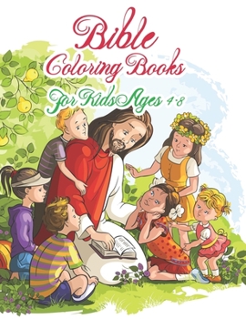 Paperback Bible Activity Books For Kids Ages 4-8: A Fun Kids Workbook Game For Number by Coloring Activity Book