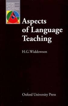 Paperback Aspects of Language Teaching Book