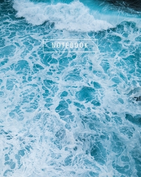 Notebook : Ocean Journal Notebook (8x10 in. Lined Composition Notebook 125 Pgs) Back to School Composition Notebook; Blue Notebook, Ocean Notebook, Beach Notebook, Surf Notebook, Cute Beach Wave Noteb