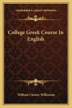 Paperback College Greek Course In English Book