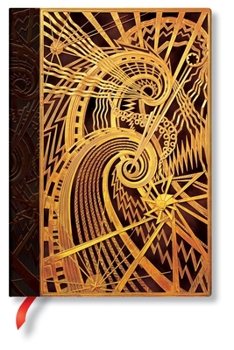 Misc. The Chanin Spiral MIDI Lined Hardcover Journal, 144pg, 120gsm by Paperblanks (New York Deco) Book