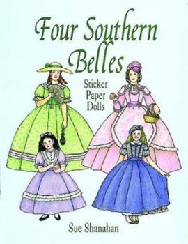 Paperback Four Southern Belles Sticker Paper Dolls Book