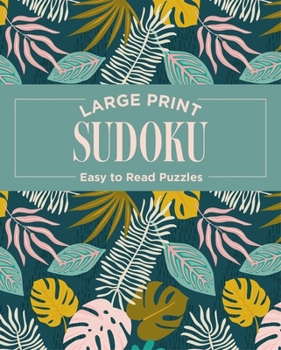 Paperback Large Print Sudoku: Easy to Read Puzzles Book