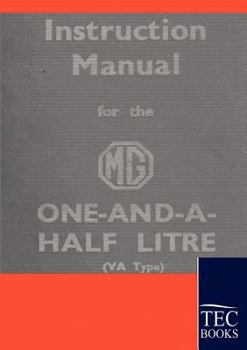 Paperback Instruction Manual for the MG 1,5 Litre Book
