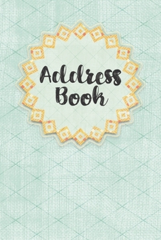 Address Book: Cute Blue Design - Address Telephone Book Alphabetical Organizer with A-Z Index