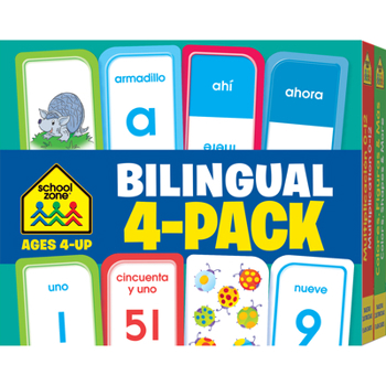 Misc. School Zone Bilingual 4-Pack Flash Cards [Spanish] Book