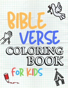 Paperback Bible Verse Coloring Book for Kids: 54 Color Pages of Inspirational & Motivational Bible Scripture with Mindfulness Mandala Patterns Book