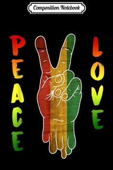 Composition Notebook: Jamaica Reggae Music Rasta Pride Peace Love Gift Journal/Notebook Blank Lined Ruled 6x9 100 Pages