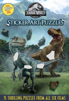 Paperback Jurassic World Sticker Art Puzzles Book