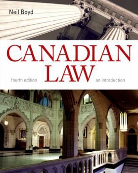 Paperback Canadian Law: An Introduction Book