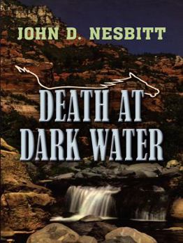 Hardcover Death at Dark Water [Large Print] Book