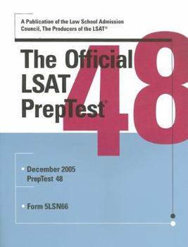 Paperback The Official LSAT Preptest: Number 48 Book