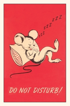 Paperback Vintage Journal Do Not Disturb, Sleeping Mouse Book