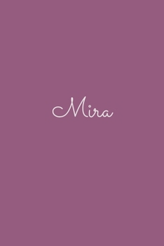 Mira: notebook with the name on the cover, elegant, discreet, official notebook for notes, dot grid notebook,