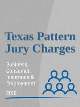 Paperback Texas Pattern Jury Charges 2016 Book