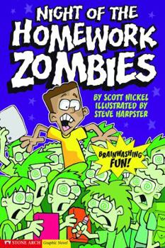 Library Binding Night of the Homework Zombies Book