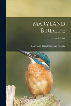 Paperback Maryland Birdlife; v.44: no.1 (1988) Book