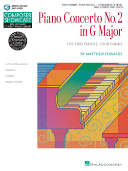 Paperback Concerto No. 2 in G Major for 2 Piano, 4 Hands Book/Online Audio [With CD] Book