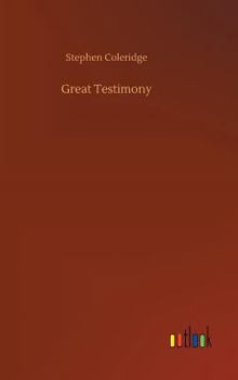 Hardcover Great Testimony Book