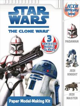 Hardcover Star Wars the Clone Wars Paper Model-Making Kit [With Punch-Out Card Pieces] Book