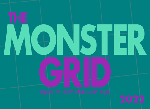 Calendar Monster 2022 Grid Wall Calendar Book