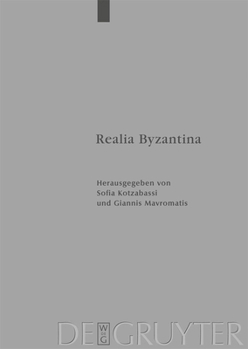 Hardcover Realia Byzantina [German] Book